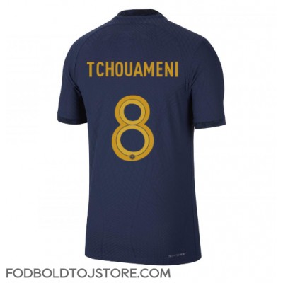 Frankrig Aurelien Tchouameni #8 Hjemmebanetrøje VM 2022 Kortærmet